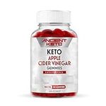 Ancient Keto Sugar Free Apple Cider Vinegar Gummy, Supports Healthy Digestion, Gut Health, Gluten Free, Vegan, Great Tasting ACV Sugarless Gummies, 500mg Apple Cider Vinegar per Serving, (60 count)