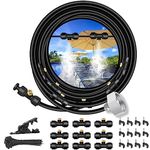 IRmm Misting Cooling System with 29.5FT/9M Misting Line, Outdoor Mister System for Patio, Garden, Greenhouse, Trampolin