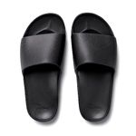 ARCHIES Arch Support Slides – Orthotic Recovery Sandals for Plantar Fasciitis Relief, Foot Pain & Heel Pain – Lightweight, Cushioned, Shock-Absorbing Slides for Walking, Standing, Black (UK 6)
