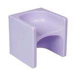 ECR4Kids Tri-Me 3-In-1 Cube Chair, Kids Furniture, Light Purple