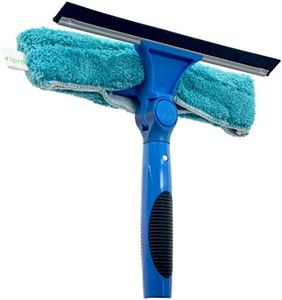 EVERSPROUT Swivel Squeegee & Microfiber Glass Window Scrubber, Light-Weight Window Cleaning Kit Without Extension Pole