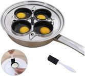 4 Cups Egg Poacher Pan - Stainless 