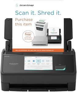ScanSnap iX2500 Black – Ultra High Speed 45 ppm/90 ipm Duplex Scanner, 100‑Sheet ADF, 600 dpi Optical, 5″ Touchscreen, Wi-Fi 6-Bluetooth-USB 3.2 Gen 1×1 Multi‑Device Connectivity