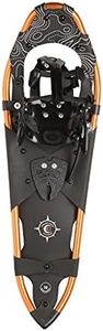 Crescent Moon Big Sky 32" Men's Backcountry Snowshoes with Single-Pull Binding and Integrated Heel Lift, Orange