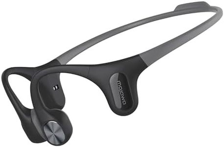 Mojawa Run Air (Mojo 2) IP67 Waterproof Wireless Bluetooth Open Ear Outdoor Sports Headphones with Deep Bass for Running, Cycling & Workouts, Black
