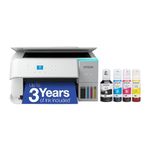 Epson EcoTank ET-2980 Wireless All-in-One Colour Supertank Printer with up to 3 Years of Ink, Refillable Tanks, Perfect for Home, 15 PPM, 1.44" Colour Screen, Auto 2-Sided Printing - White