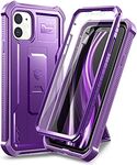 Dexnor Case for iPhone 11 6.1 inch 360 Full Body Heavy Duty Rugged Shockproof Military Drop Tested Protective Cover Built in Screen Protector and Kickstand for iPhone 11 - Purple…