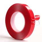 33Ft Clear Mounting Tape - Acrylic Adhesive Double Sided Adhesive Foam Tape 10m X 10mm Weatherproof Heavy Duty Glue, Heat Resistant Perfect for LED Light Strip Channel