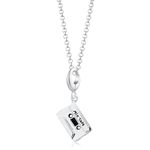 Lily Charmed - Sterling Silver Cassette Tape Necklace