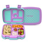 Bentgo Kids Prints (Mermaid Scales) - Leak-Proof, 5-Compartment Bento-Style Kids Lunch Box – Ideal Portion Sizes for Ages 3 to 7 – BPA-Free and Food-Safe Materials