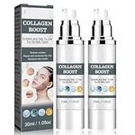 collagen serum for face, collagen boost anti-aging serum, Hyaluronic acid Face serum, Anti Aging Face Cream Skincare For Face Serum To Boost Collagen Skin Care small gifts for women 2PCS