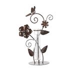 7" Dragonfly Metal and Glass Spring Rain Gauge,Outdoor Decor