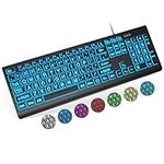 SABLUTE Wired Large Print Keyboards