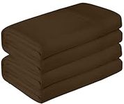 Royale Linens 2 Pack Flat Sheet Set - Top Sheet - Ultra Soft & Breathable - Brushed 1800 Microfiber - Wrinkle & Stain Resistant - Hotel Quality- Flat Sheet Sold Separately (Queen, Chocolate)