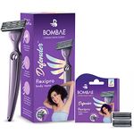 Bombay Shaving Company Defender For Her - Irritation Free Razor for Women & Sensitive Cartridge (pack of 2) Combo