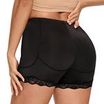 Joyshaper Fake Butt Lifter Shorts Hip Enhancer Panties Womens Padded Shapewear Control Knickers Buttocks Booster Underwear Black S