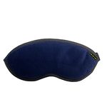 No Jet Lag Comfort Travel Eye Mask with Adjustable Straps, Padded Soft, Navy, Travel Essential, Blocks light, Improves Sleep Quality. Sleep Aid, for Men, Women, Kids