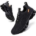 SKDOIUL Black Tennis Shoes for Men mesh Breathable Comfort Fashion Running Shoes Sport Athletic Walking Sneakers Man Runner Jogging Shoes Size 9.5