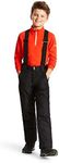 Dare2B Kid's Motive Pant Waterproof and Breathable High Loft Insulated Ski and Snowboard Salopette Trousers with Integrated Snow Gaiters and Reflective Detail Black, 11-12
