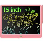 Deecam LCD Writing Tablet, 15 Inch Doodle Board Drawing Tablet for Kids Toddler, Portable Kids Tablet Writing Drawing Board, Educational Study Toys Gifts for 3-12 Year Old Boys Girls