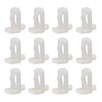 sourcing map Plastic Shelf Support Pegs,5mm Shelf -Locking,Mini Cabinet Shelf Clips,Shelf Bracket Hoder Peg,for Kitchen Furniture Book Shelves Supplies,20pcs