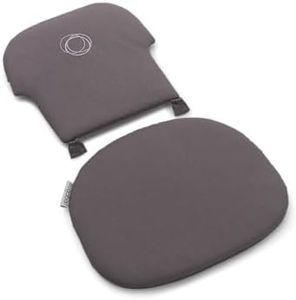 Bugaboo Giraffe Baby Set Pillow Insert and Cushion, Padded Backrest & Seat, Water-Repellent, Machine Washable Accessory for Bugaboo Giraffe High Chair, Stormy Grey