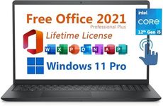 Dell 2024 Inspiron 15 Business Laptop, Free Microsoft Office 2021 with Lifetime License, 15.6"" Touchscreen FHD, Intel 10-Core i5-1235U, 32GB DDR4 RAM, 1TB PCIe SSD, Windows 11 Pro, Black, 3520I512T