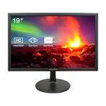 Dragolftie 19 Inch PC Desktop Monitor 1440x900, Dual Built-in Speakers, 60Hz, 5ms, Computer Display Low-blue Light LED Monitors, HDMI, VGA, VESA Mountable Business Screen, Black