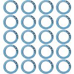 20 Pcs Lower Unit Drain Plug Seal Gasket, Gearcase Lube Drain Screw Washer Replacement for Mercury Outboard Evinude Mercruiser Outdrive Tohatsu 12-19183-3 12-19183Q02 12-19183K02 18-2244