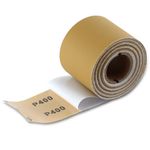 SPEEDWOX 400 Grit Sandpaper Roll Self Adhesive PSA Stickyback Sand Paper 2-3/4" Wide 10 Yard Long Sandpaper Sheets for Automotive & Woodworking Air File Long Board Sanders Metal Plastic Sanding Blocks