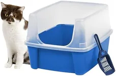 IRIS USA Large Cat Litter Box with 