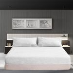 Teddy Fitted Sheet Cosy Warm Soft Fleece Extra Deep 30cm White Fitted Bed Sheet King 150cm x 200cm + 30cm Approximate