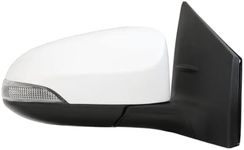 Spieg TO1321295 Passenger Side Mirror Replacement for Toyota Corolla 2014-2019 Power Heated Manual Folding w/Turn Signal Light White 7 PIN Right (R)