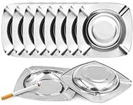 10-Pack Stainless Ash Tray, Great f