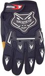 Kids Bike Gloves Children Motorcycle Gloves MX Motorbike Motocross BMX MTB (Black, L)