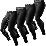 TELALEO 4 Pack Men's Compression Pa