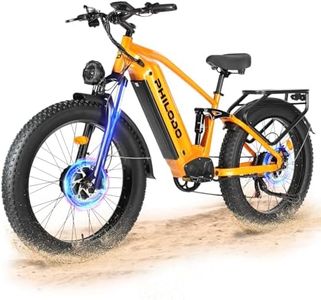 PHILODO Falcon 60V Off-Road Electric Bike Dual Motor Hunting Ebike, 26" Fat Tire Full Suspension Dirt Bike for Adults, Long Range Snow/Sand Electric Bicycle O