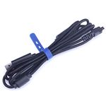 HUYUN USB Cable/Line/Wire for Razer RAIJU Ergonomic PS4 Gaming Controller/Gamepad (Raiju PS4 Cable)-Black