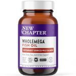 New Chapter, Wholemega, Whole Fish Oil, Extra-Virgin Wild Alaskan Salmon, 1000 mg, 120 Softgels