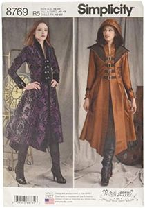 Simplicity 8769 Women's Medieval Cosplay and Ren Faire Costume Coat Sewing Pattern, Sizes 14-22