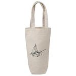 Azeeda 'Sailing Catamaran' Cotton Wine Bottle Gift/Travel Bag (BL00027604)