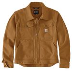 Carhartt Men's Rugged Flex Relaxed Fit Duck Jacket, Carhartt Brown, Large