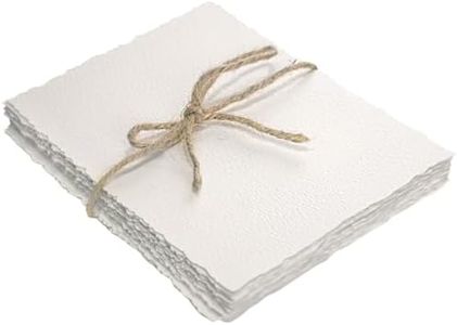 100 Pcs Textured Paper 5 x 7 inch, Cold Press Watercolor Paper 140lb/300 GSM,Textured Handmade Paper for Watercolors,Cards,Crafts,Wedding Invitations