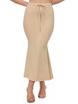 ALYNE Saree Shapewear Petticoat for Women, Women's Blended Saree Shapewear Beige