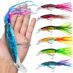 FREGITO 6 Pcs Squid Fishing Lures S