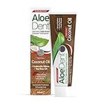 Aloe Dent Coconut Oil Toothpaste Fluoride Free , Natural Action, Vegan, Cruelty Free , SLS Free, Triple Action , Healthy Gums , 100 ml