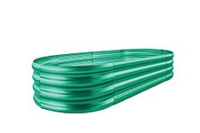 Land Guard 8×4×1 ft Green Raised Garden Bed, Vego Garden Raised Bed, Above Ground Flower Bed for Vegetables, Flowers, Herbs(Green)…
