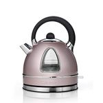 Cuisinart Traditional Style Electric Kettle Fast Boil, Cordless, Quiet, Easy Pour Easy Clean, Removable Limescale Filter 1.7L Capacity 3Kw Matching Toaster Available Vintage Rose