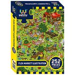 Webby Kids Flea Market Illustration Jigsaw Puzzle for 6 Years and Above - 252 Pieces (Multicolour)