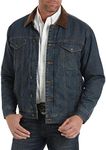 Wrangler Men's Concealed Carry Blanket Lined Denim Jacket, Indigo, X-Large